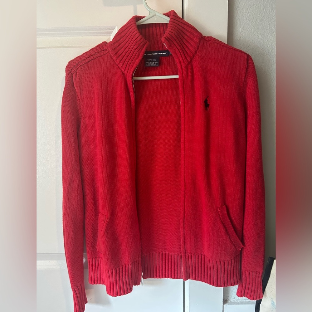Ralph Lauren Sport Red Cotton Sweater